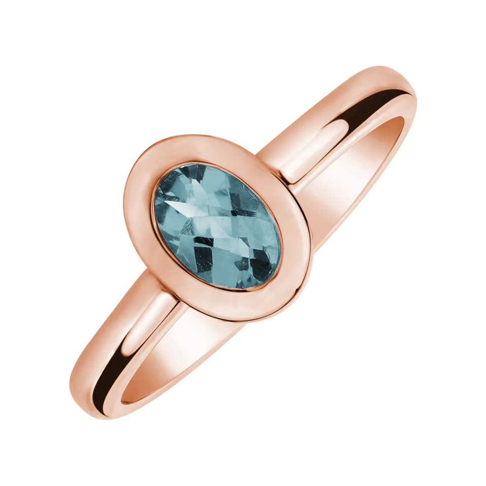 Ring with Topaz Sky Space Bonbon