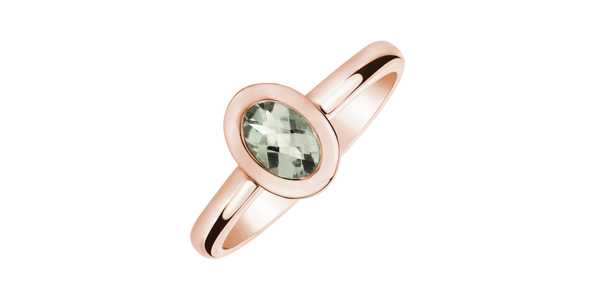 Ring with Amethyst Green Space Bonbon