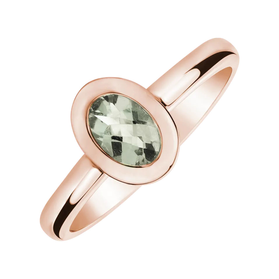 Ring with Amethyst Green Space Bonbon