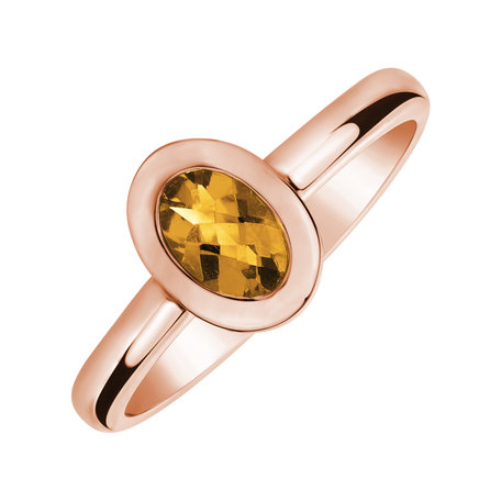 Ring with Citrine Space Bonbon