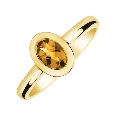 Ring with Citrine Space Bonbon