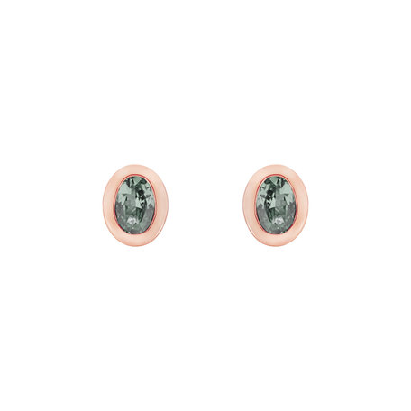 Earrings with Amethyst Green Sweet Candy
