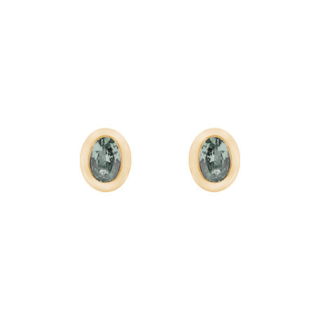 Earrings with Amethyst Green Sweet Candy