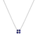 Diamond necklace with Tanzanite Divine Bloom2