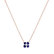 Diamond necklace with Tanzanite Divine Bloom2