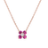 Diamond necklace with Ruby Divine Bloom2