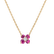 Diamond necklace with Ruby Divine Bloom2