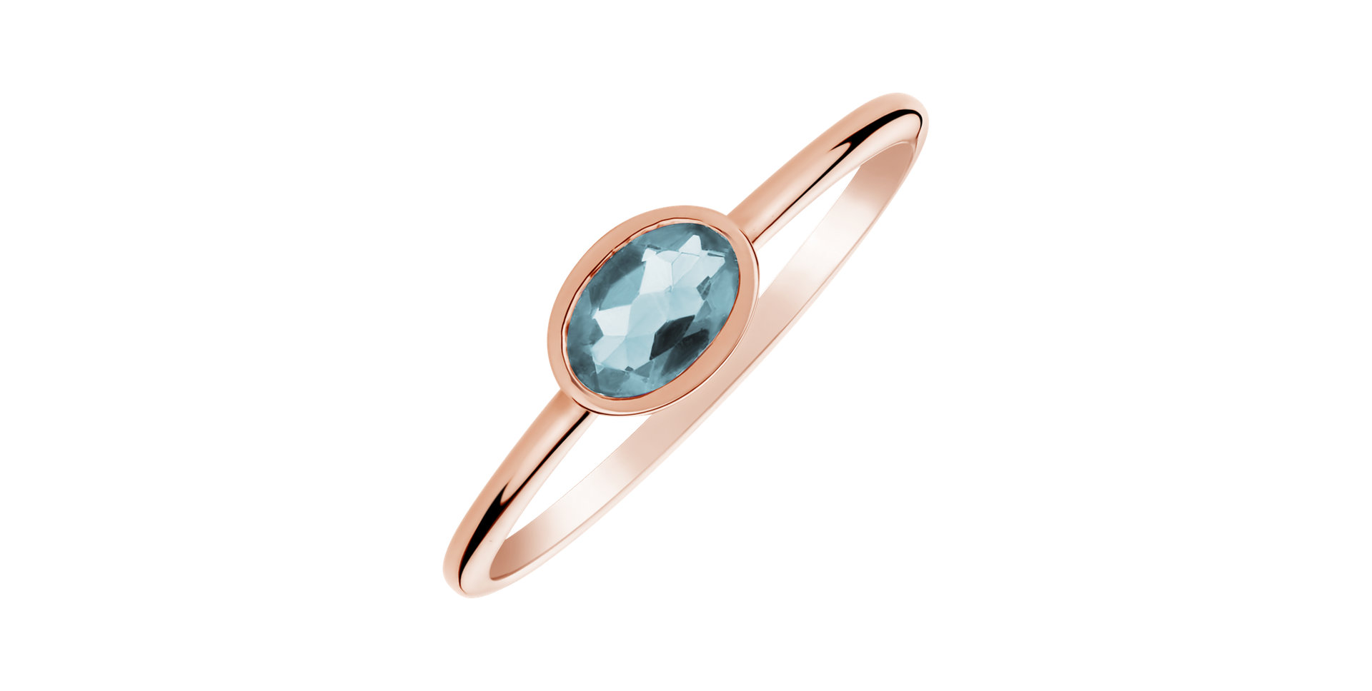 Ring with Topaz Sky Space Bonbon