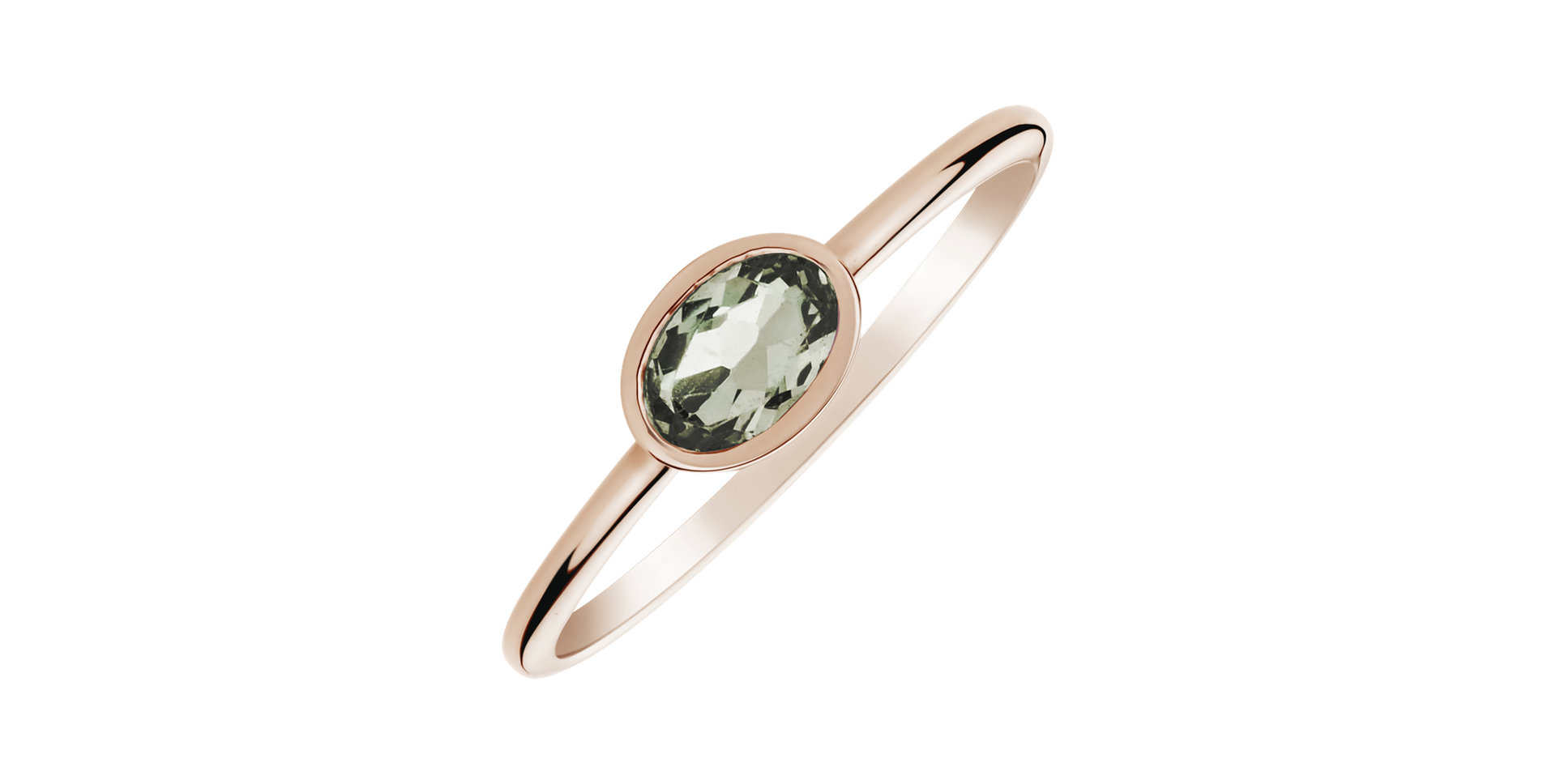 Ring with Amethyst Green Space Bonbon