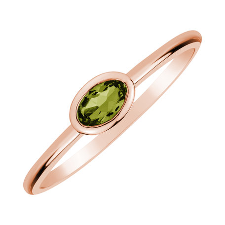 Ring with Peridot Space Bonbon