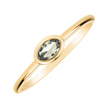 Ring with Amethyst Green Space Bonbon