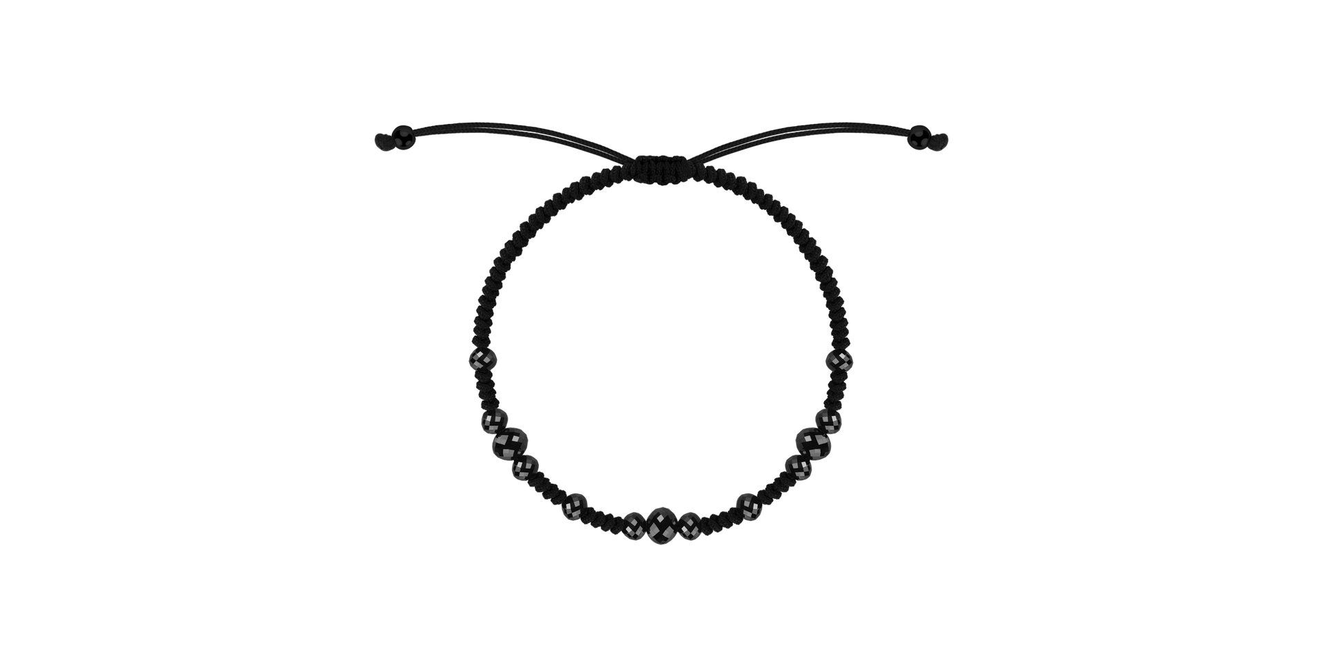 Bracelet with black diamonds Black Mirror