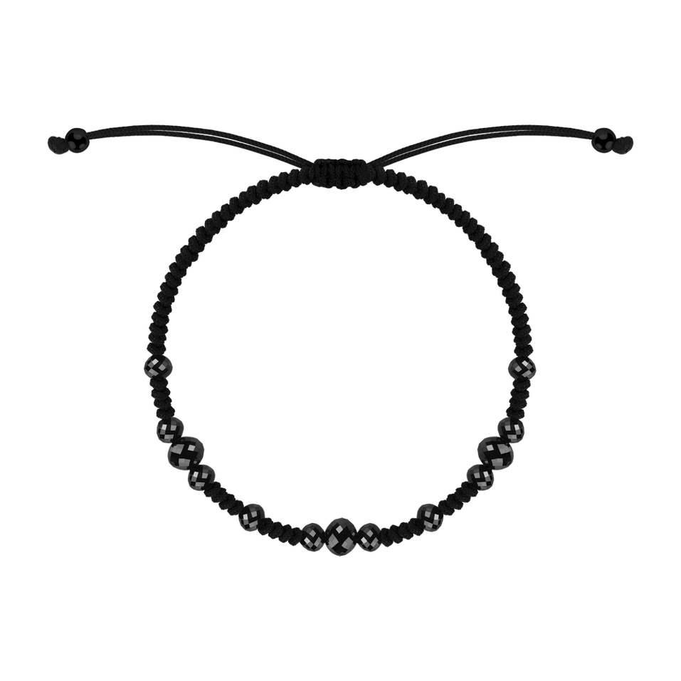Bracelet with black diamonds Black Mirror