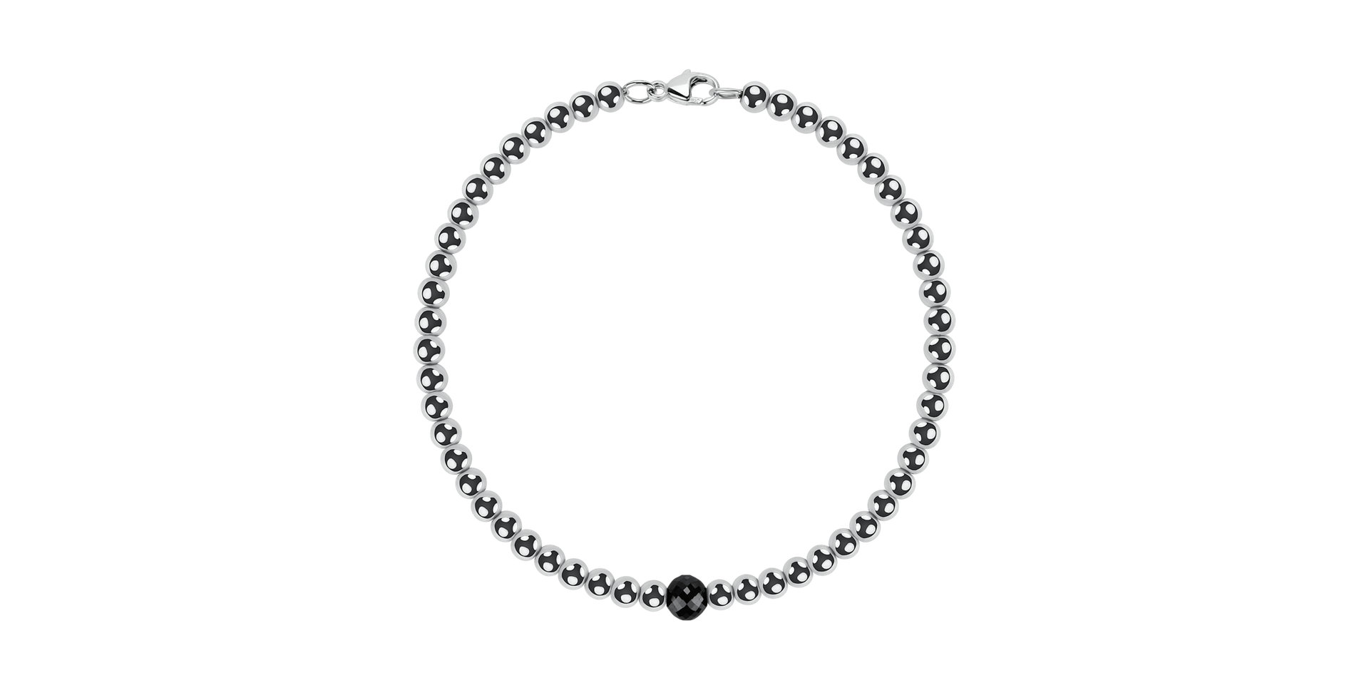 Bracelet with black diamonds Ball Lover