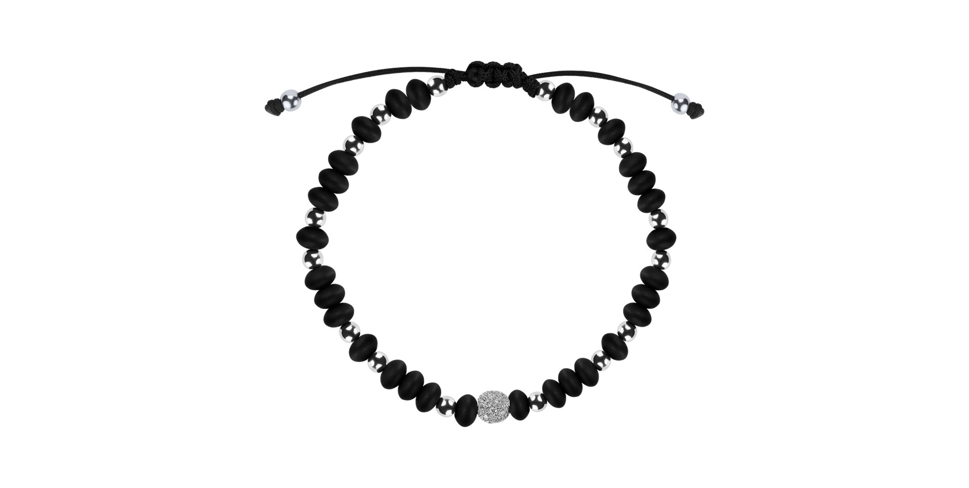 Diamond bracelet with Onyx Mirror Black