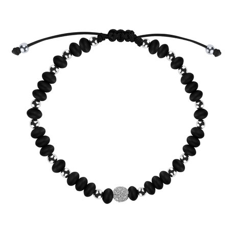 Diamond bracelet with Onyx Mirror Black