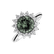 Diamond ring with Tourmalíne Stellar Sun2
