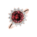 Diamond ring with Tourmalíne Stellar Sun2
