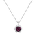 Diamond pendant with Rhodolite Magical Flora2