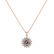 Diamond necklace with Morganite Magical Flora2