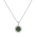Diamond necklace with Turmalinem Magical Flora2