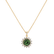 Diamond necklace with Turmalinem Magical Flora2