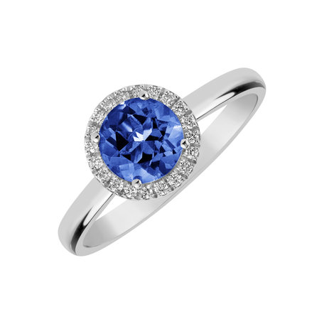 Diamond ring with Tanzanite Violette