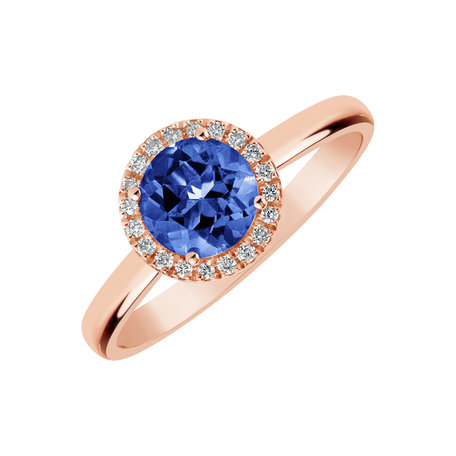 Diamond ring with Tanzanite Violette