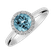 Diamond ring with Topaz Sky Bonbon2
