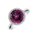 Diamond ring with Rhodolite Violette2