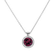 Diamond necklace with Rhodolite Luxury Bonbon2