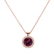 Diamond necklace with Rhodolite Luxury Bonbon2