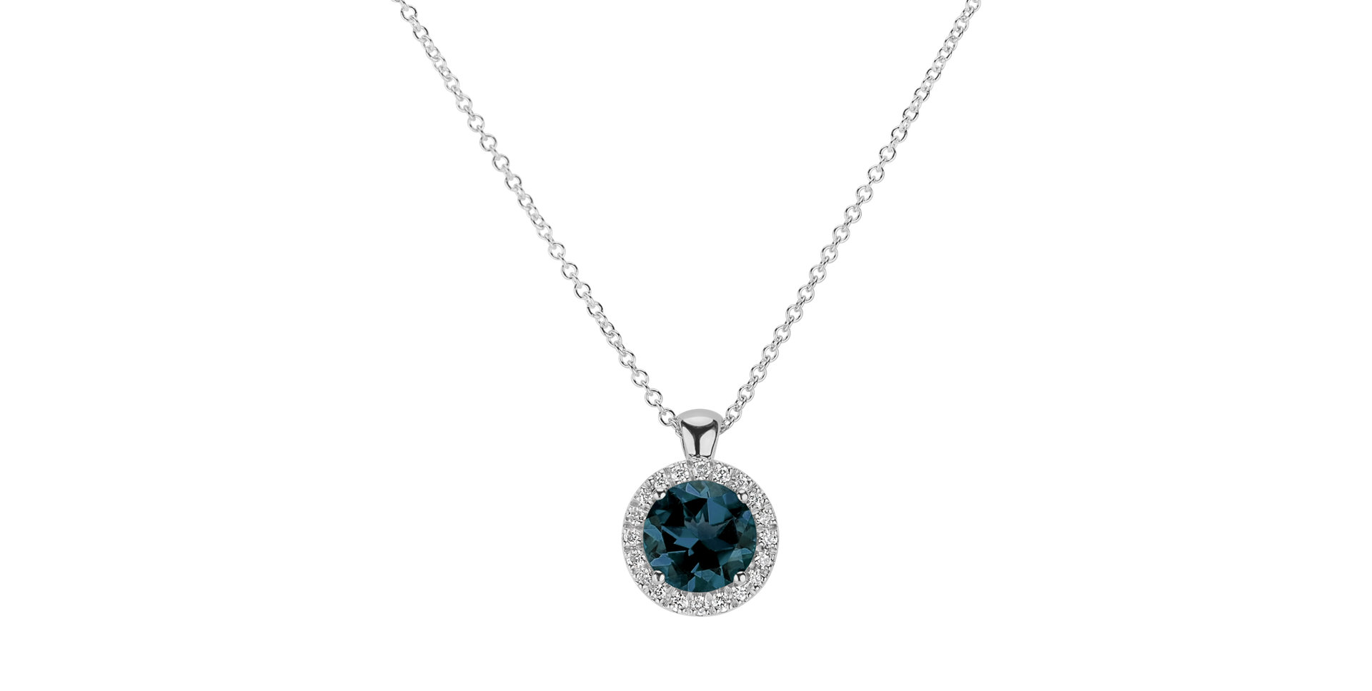 Diamond necklace with Topaz London Luxury Bonbon