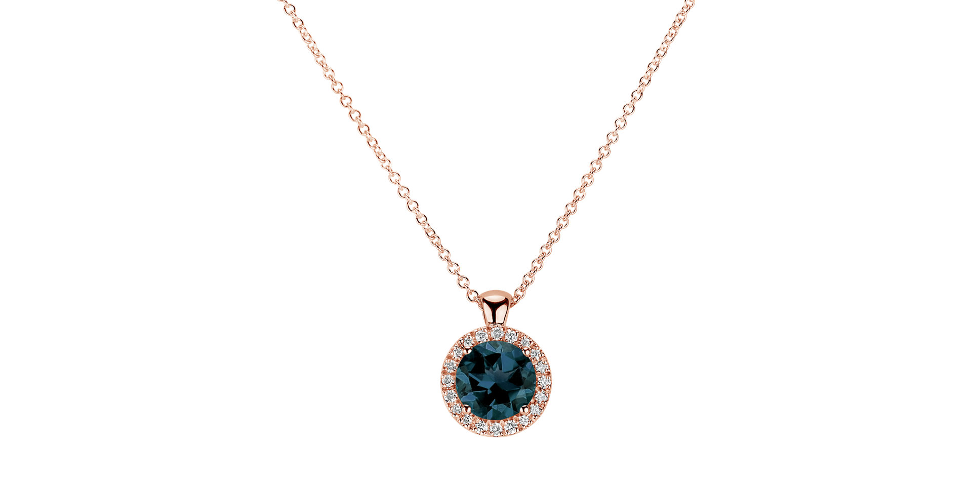 Diamond necklace with Topaz London Luxury Bonbon