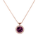 Diamond necklace with Rhodolite Moondust2
