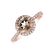 Diamond ring with Morganite Noble Lagoon2