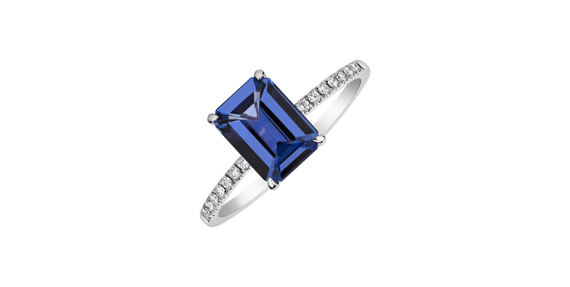 Diamond ring with Tanzanite Perfect Promise