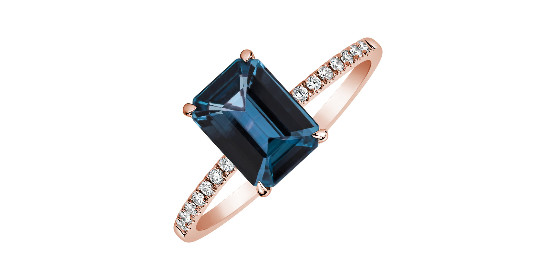 Diamond ring with Topaz London Perfect Promise