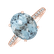 Diamond ring with Topaz Sky Playful Glamour2