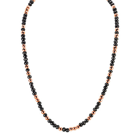 Necklace with black diamonds Night Chain