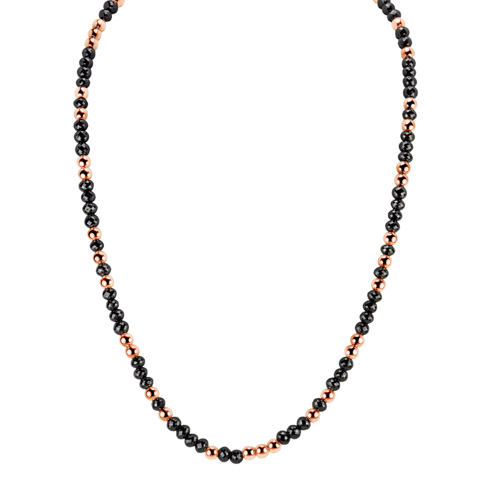 Necklace with black diamonds Night Chain
