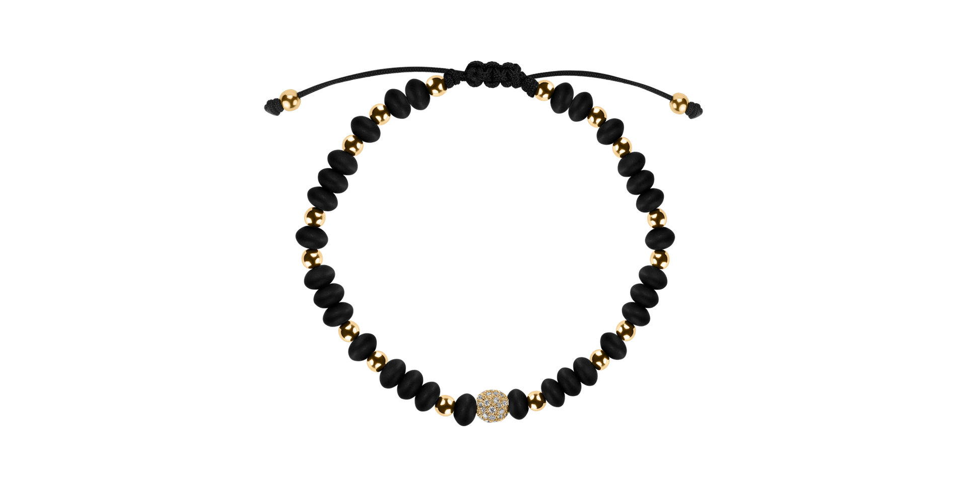 Diamond bracelet with Onyx Mirror Black