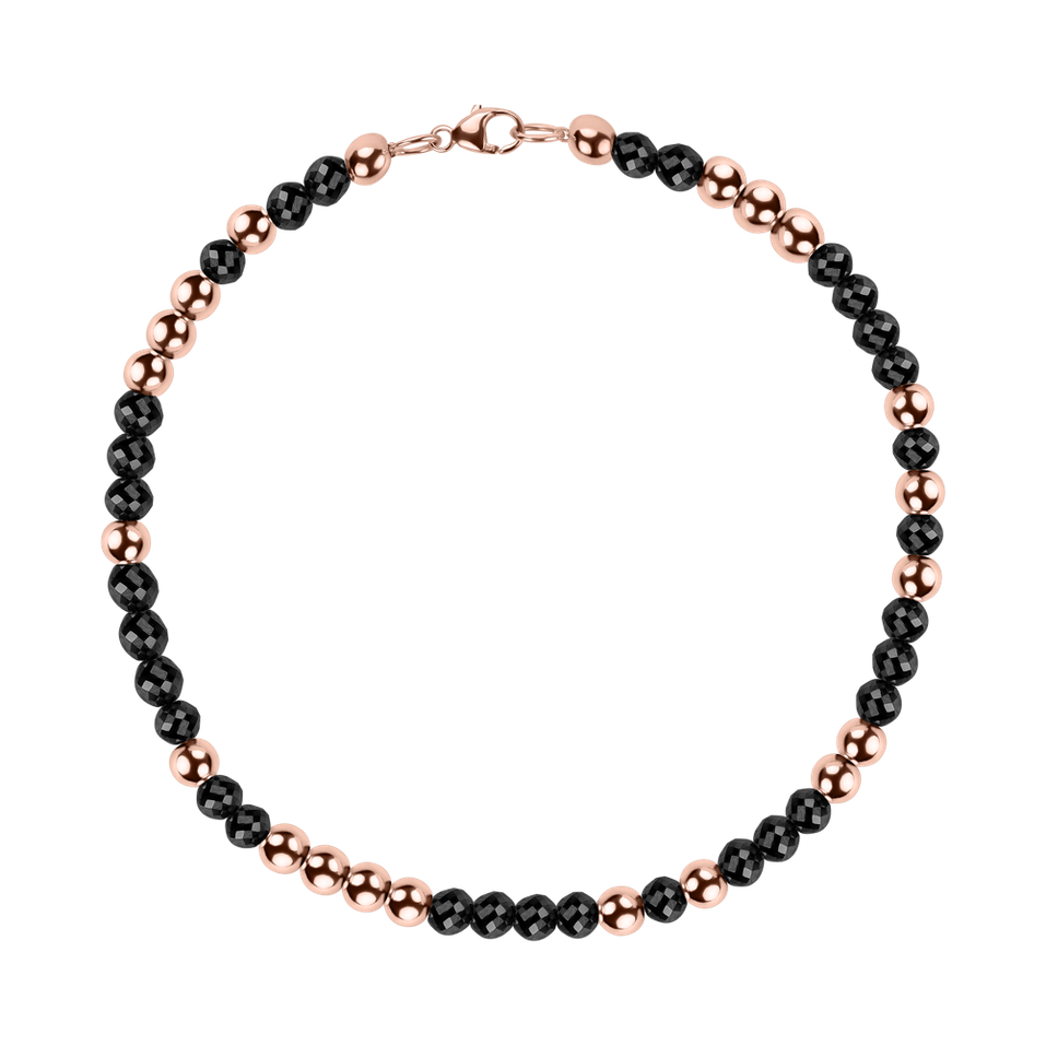 Bracelet with black diamonds Marbles Mood