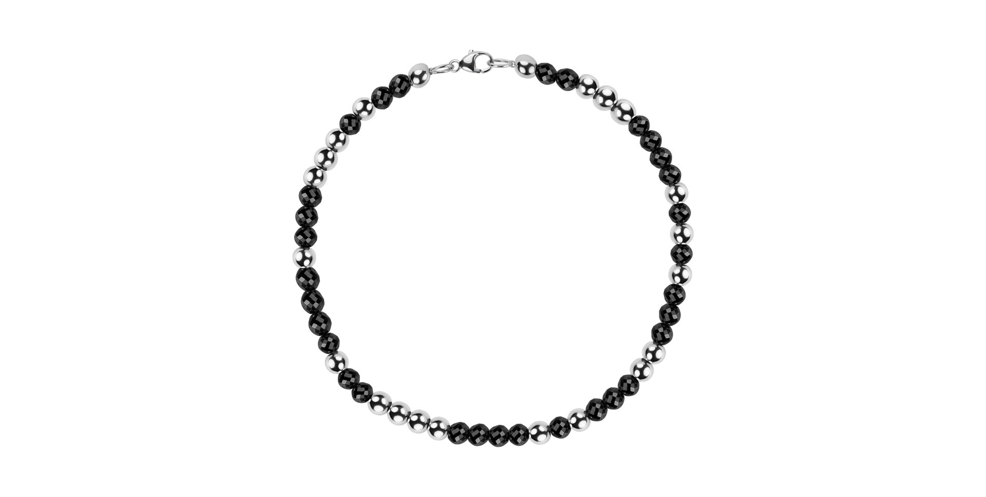 Bracelet with black diamonds Marbles Mood