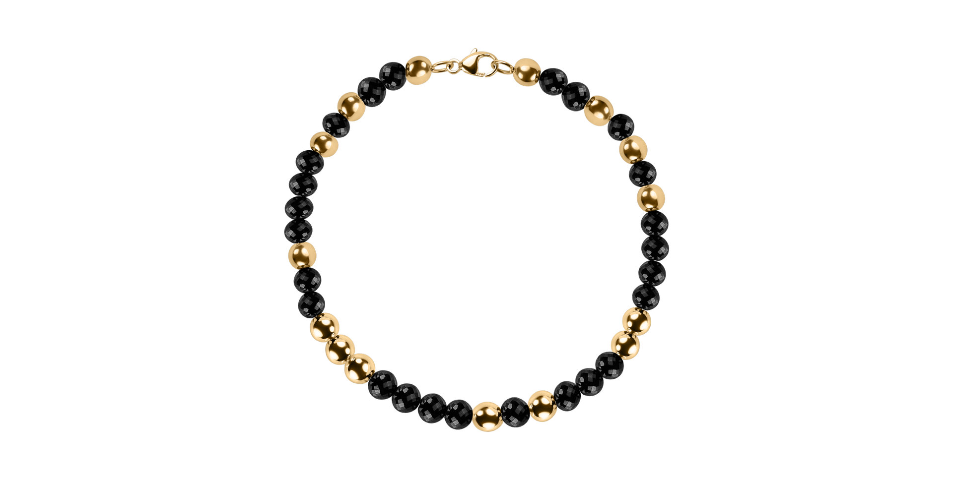 Bracelet with black diamonds Marbles Mood