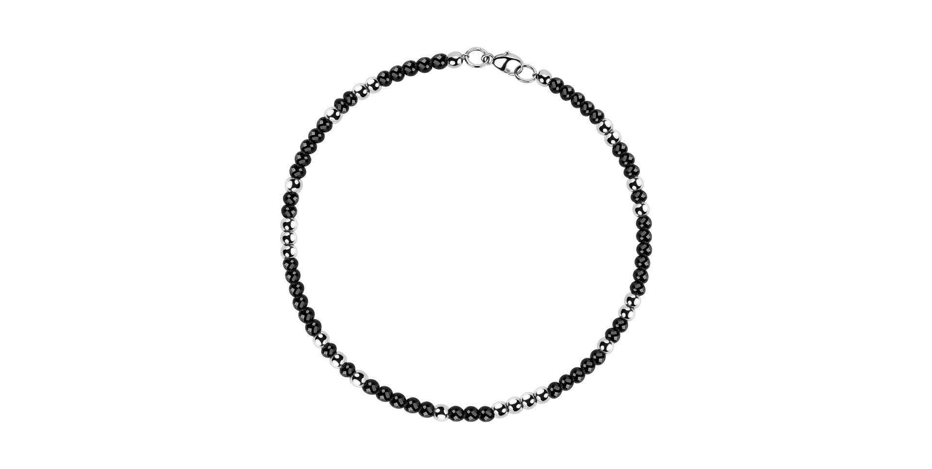 Bracelet with black diamonds Marbles Mood