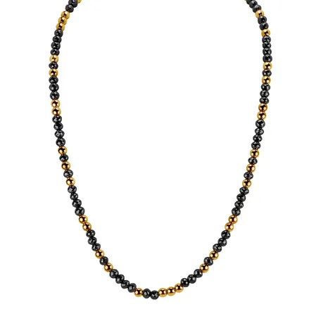 Necklace with black diamonds Night Chain