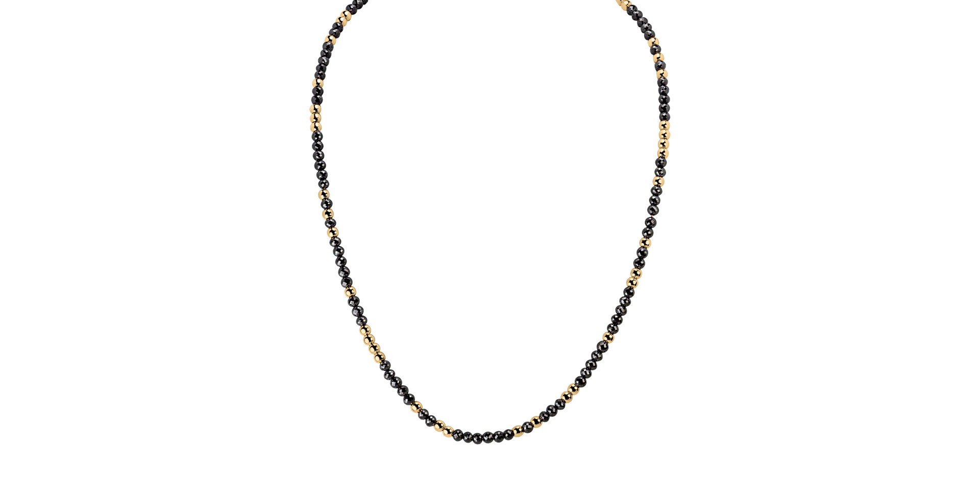 Necklace with black diamonds Night Chain