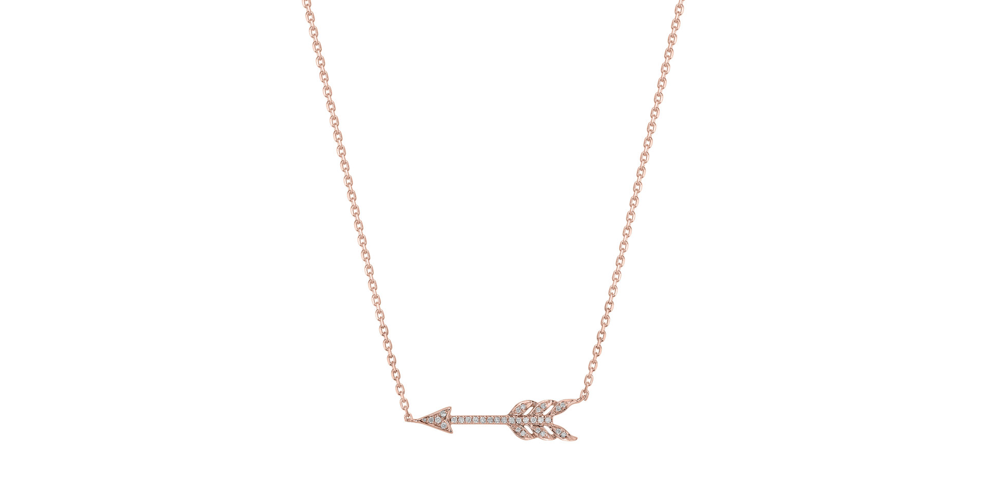 Diamond necklace Glittering Arrow