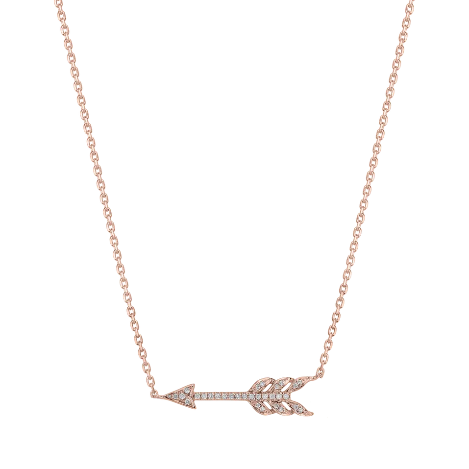Diamond necklace Glittering Arrow